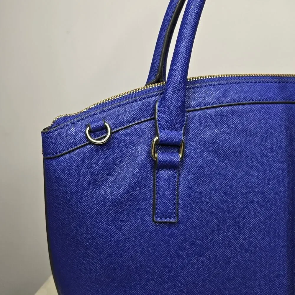Anne Klein Cobalt Blue Dome Purse Satchel Handbag